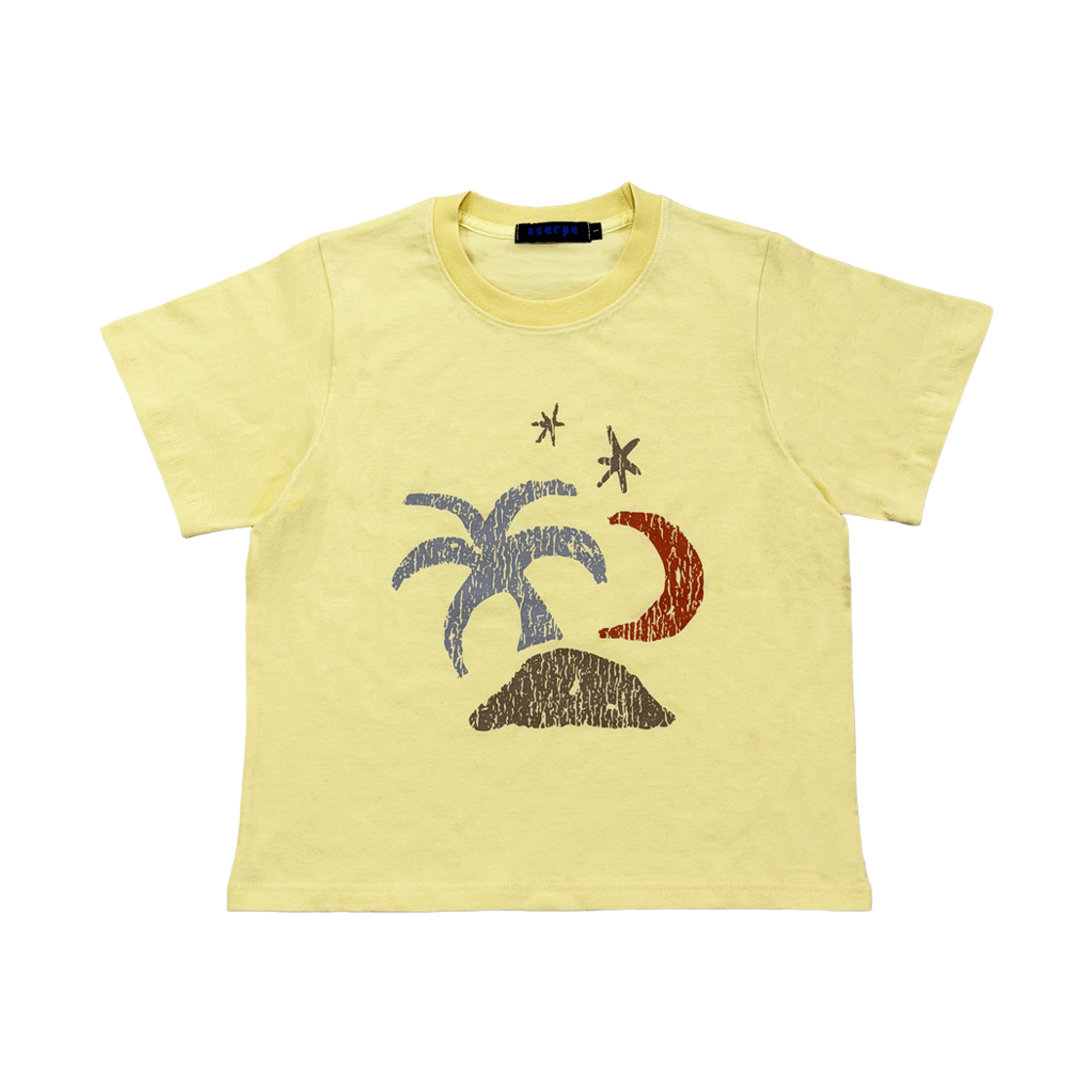 쎄르페 트로피컬 반팔티 옐로우(SSERPE Tropical Half Sleeve T Melange Yellow)