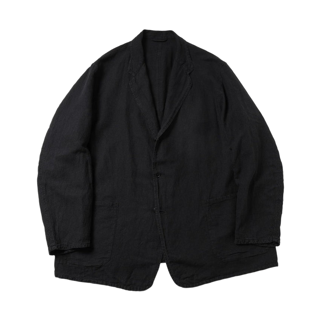 코모리 실크 코튼 자켓 페이드 블랙 - 26SS(Comoli Silk Cotton Jacket Fade Black - 26SS)