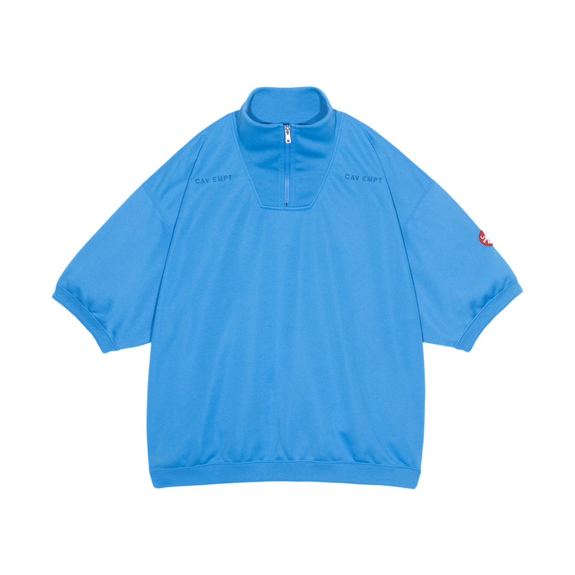 카브엠트 PE 저지 숏슬리브 하프 집 블루 - 26SS(Cav Empt PE Jersey Short Sleeve Half Zip Blue - 26SS) - 1