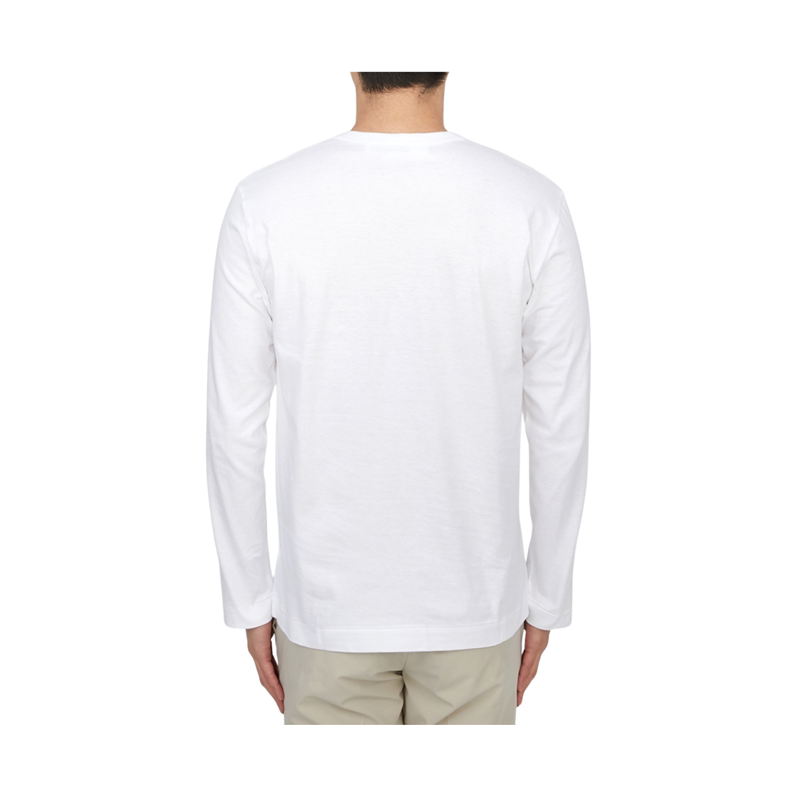 [15% 쿠폰] 플레이 꼼데가르송 롱슬리브 티셔츠 화이트([15% 쿠폰] Play Comme des Garcons LS T-Shirt White) - 4