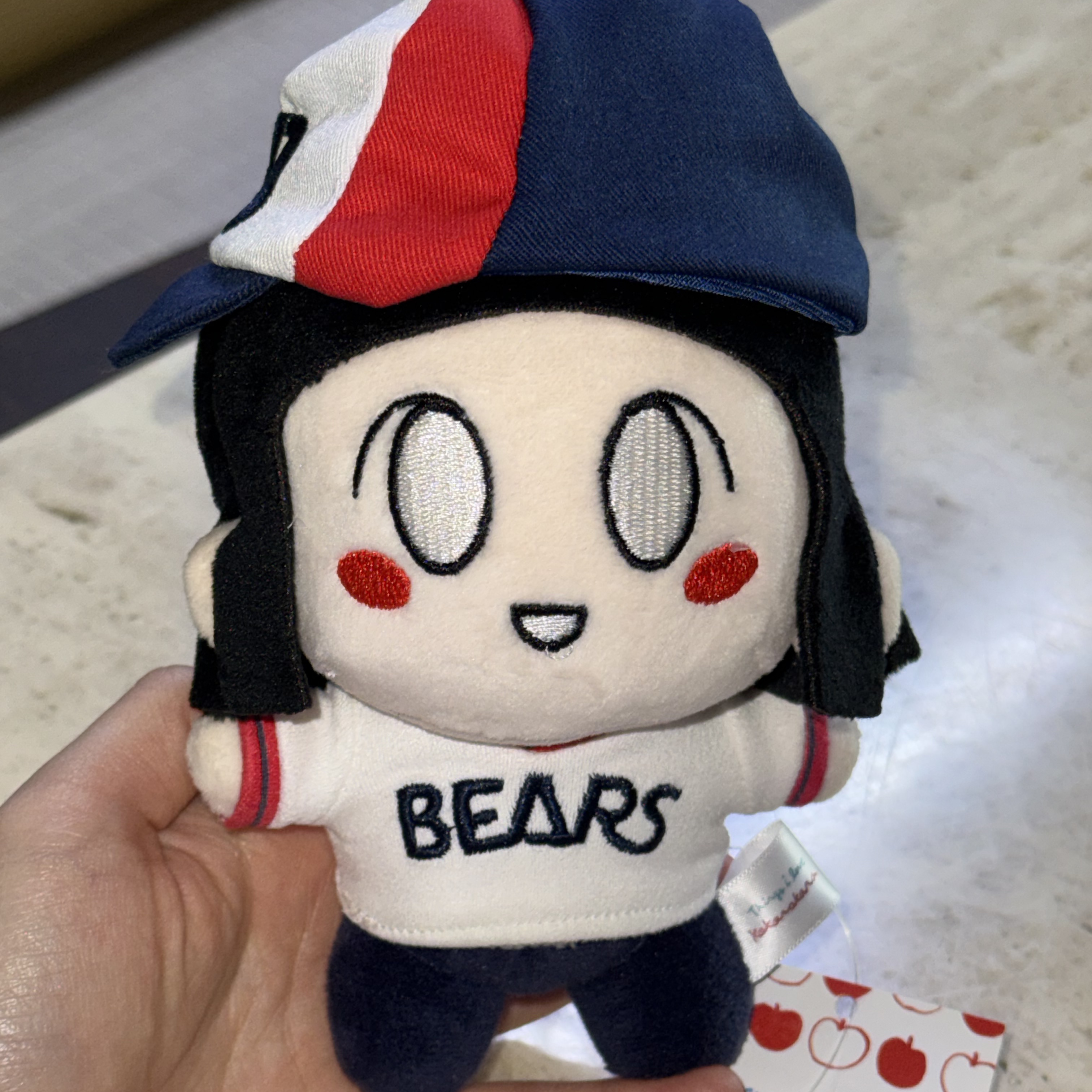 [KREAM 단독] Doosan Bears x Kokorokara Hustle Pudding 2pcs & Kokoro Bear Keyring & Cooler Bag Full Set 착용 스타일 - 5