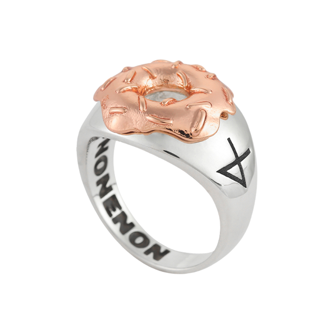 논논 도넛 링 실버925 (18k 로즈골드 플레이티드)(Nonenon Donut Ring Silver925 (18K Rosegold Plated)) - 4