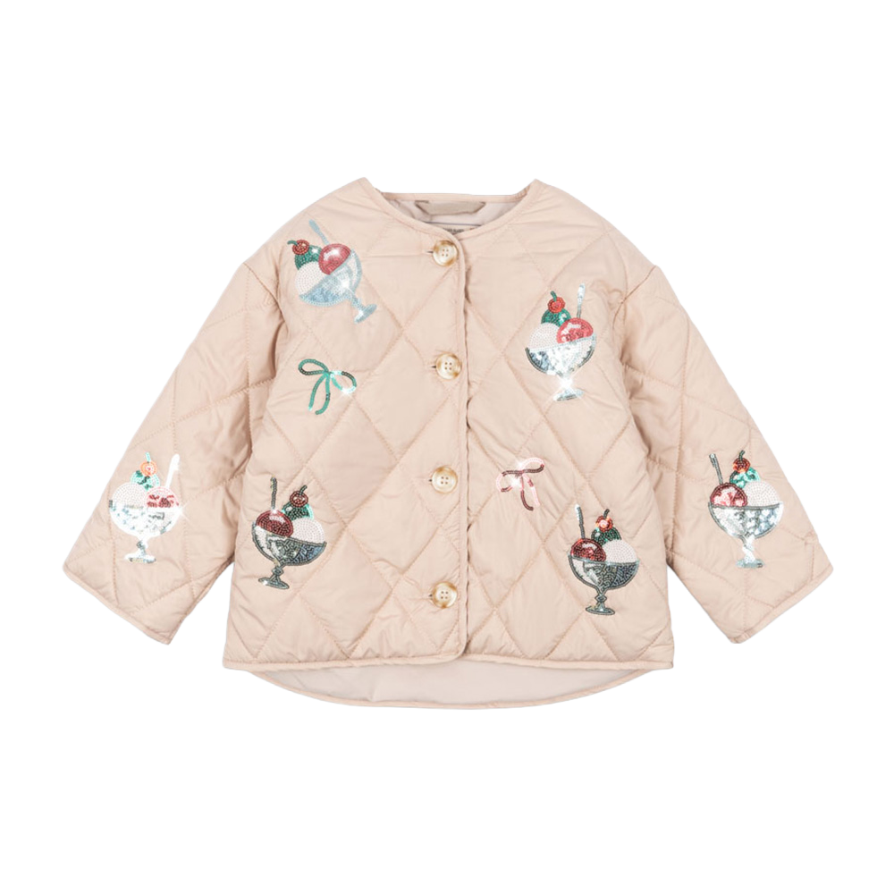 콩제슬래드 플로라 스팽글 자켓 젤라또(Konges Sløjd Flora Sequin Jacket Gelato)