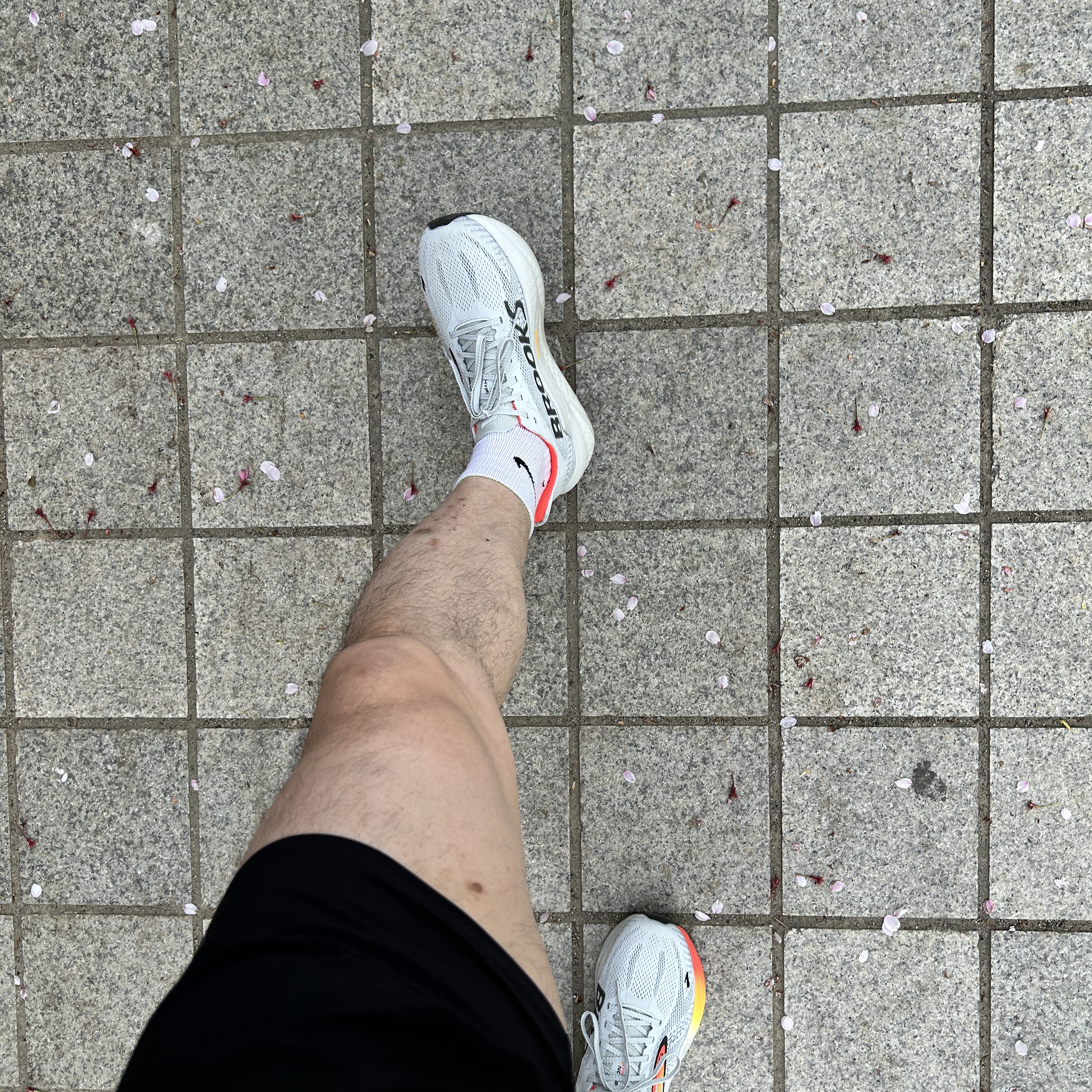 Brooks Running Hyperion Max 2 Illusion Coral - D Medium 착용 스타일