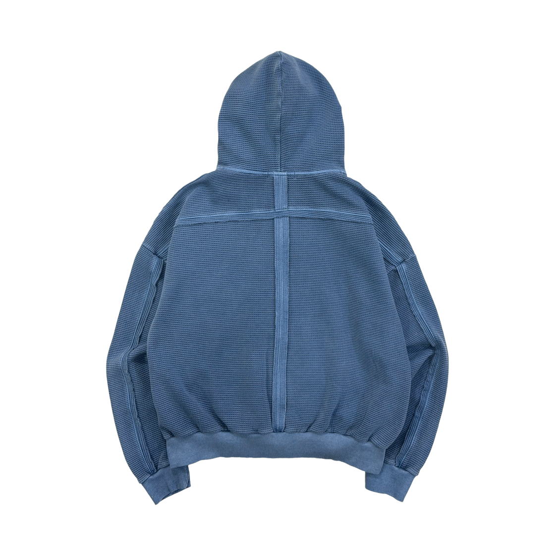 쎄르페 로우 피그먼트 와플 후드 집업 블루(SSERPE Raw Pigment Waffle Hood Zip Up Blue) - 2
