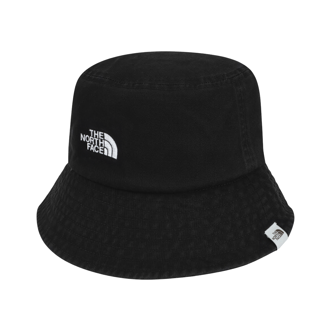 NE3HS00J The North Face White Label Logo Bucket Hat Black - 26SS