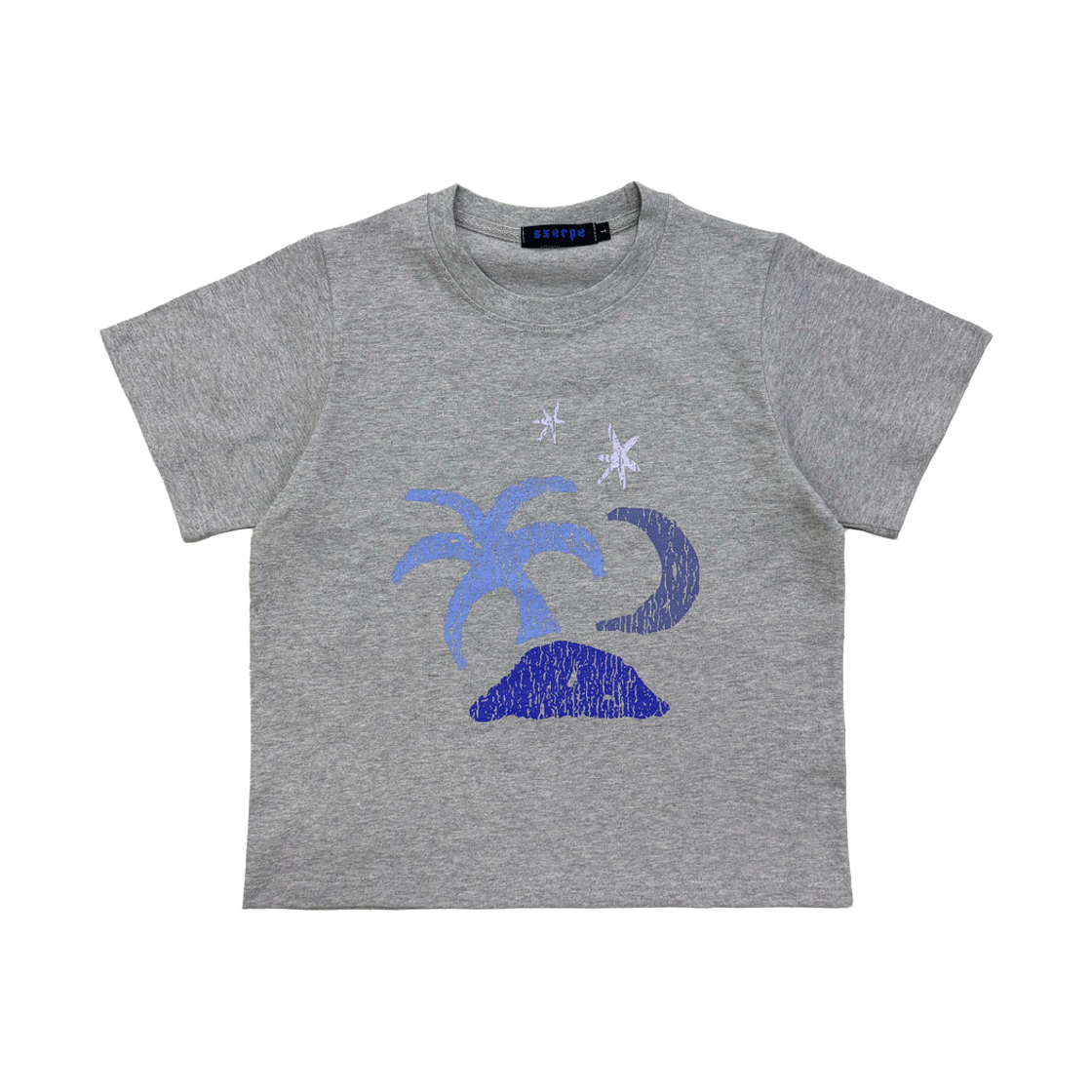 쎄르페 트로피컬 반팔티 멜란지그레이(SSERPE Tropical Half Sleeve T Melange Grey)