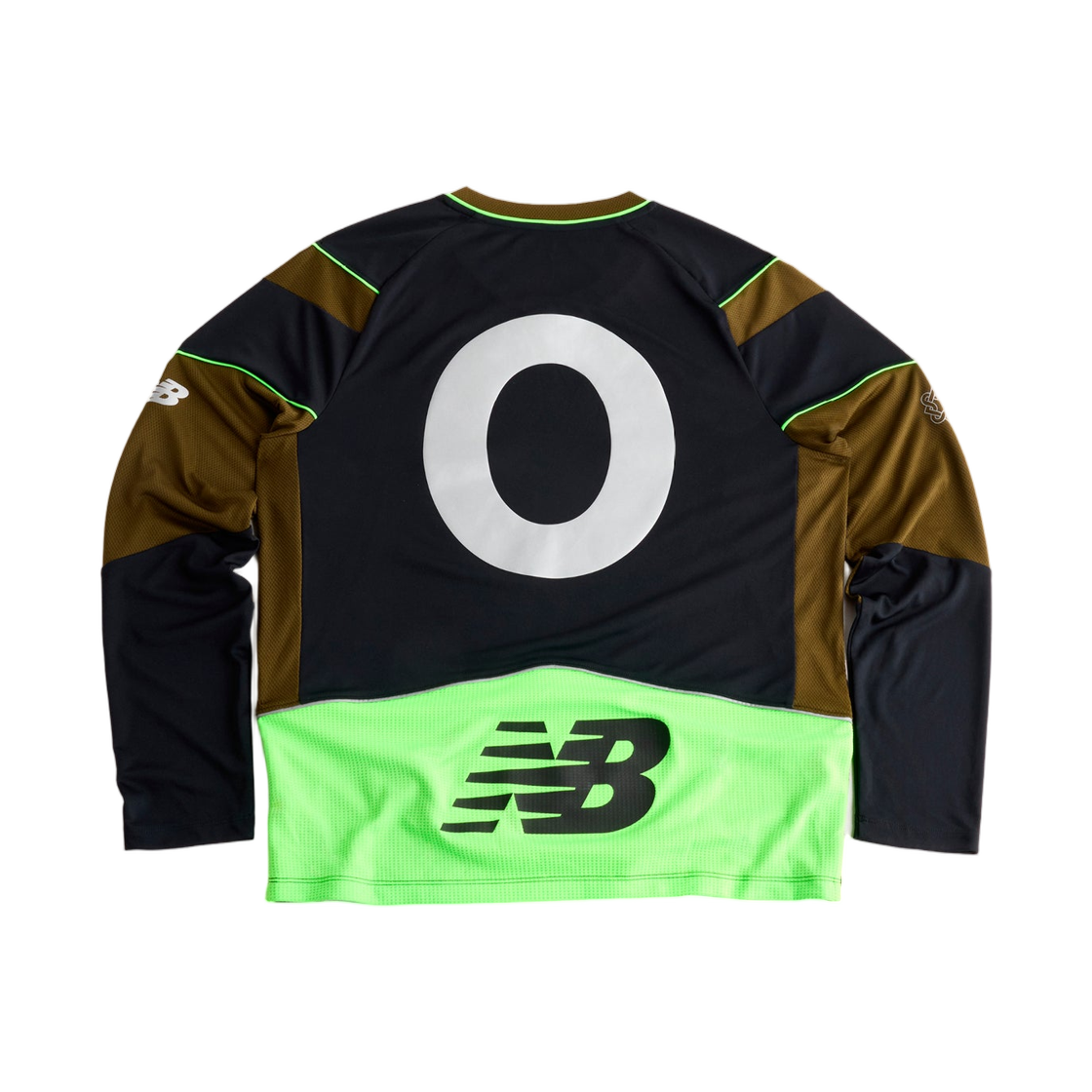 뉴발란스 x 렉 오브 가이던스 롱 슬리브 저지 밀리터리 그린 블랙(New Balance x Lack of Guidance Long Sleeve Jersey Military Green Black) - 2