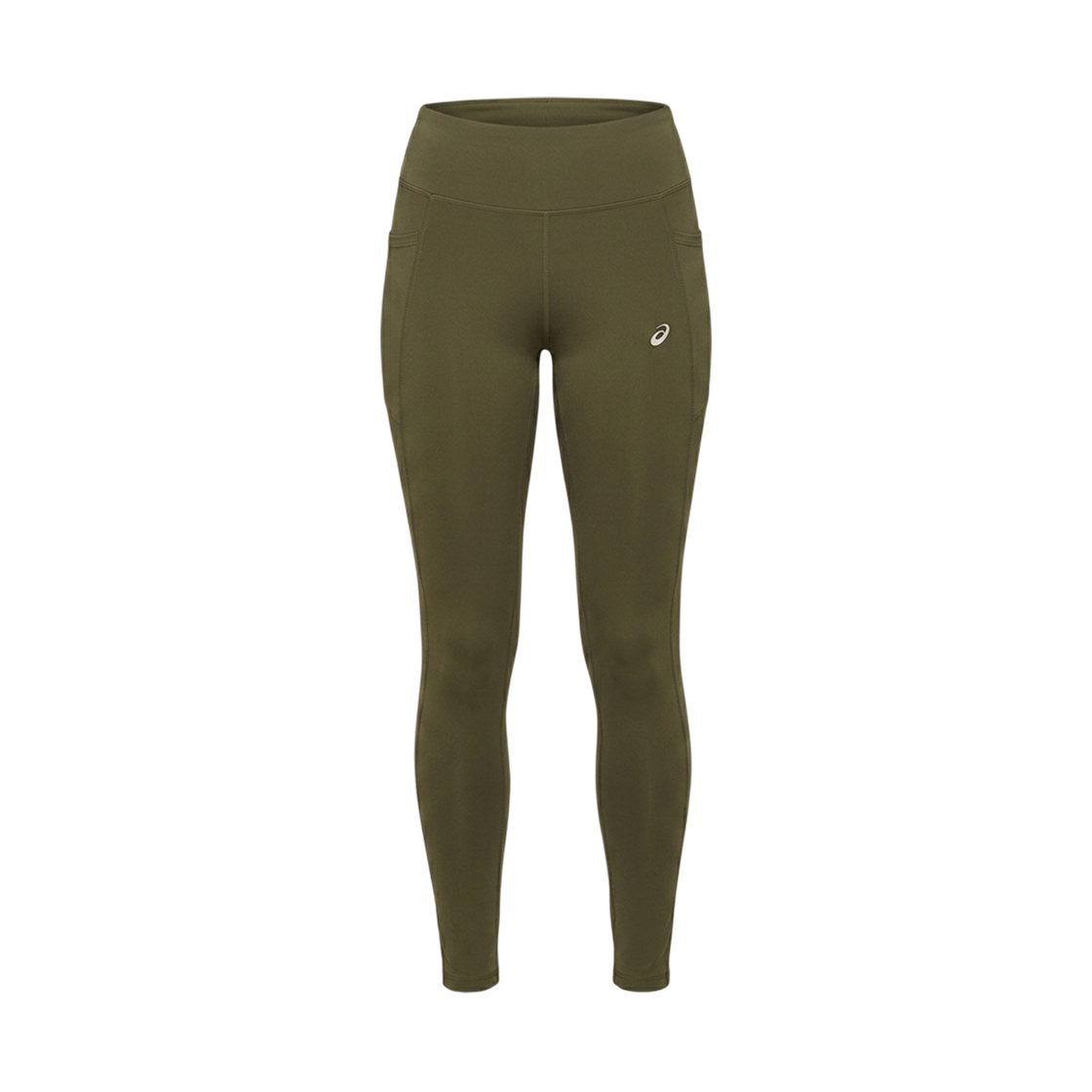 (W) 아식스 나기노 러닝 어저스터블 타이츠 다크 올리브((W) Asics Nagino Running Adjustable Tights Dark Olive)