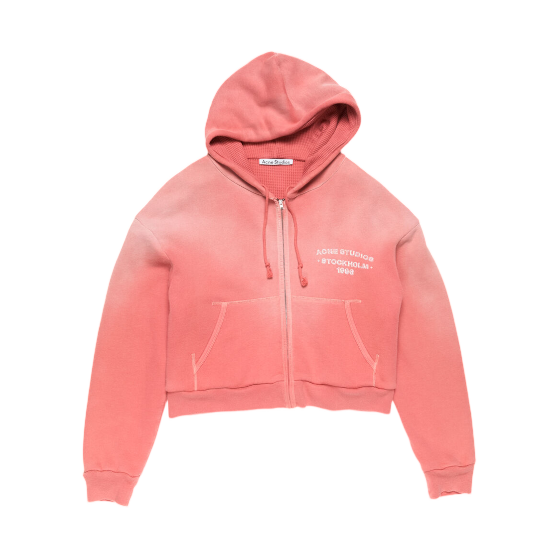 CI0211-ACK Acne Studios Sprayed Zip Hoodie Red
