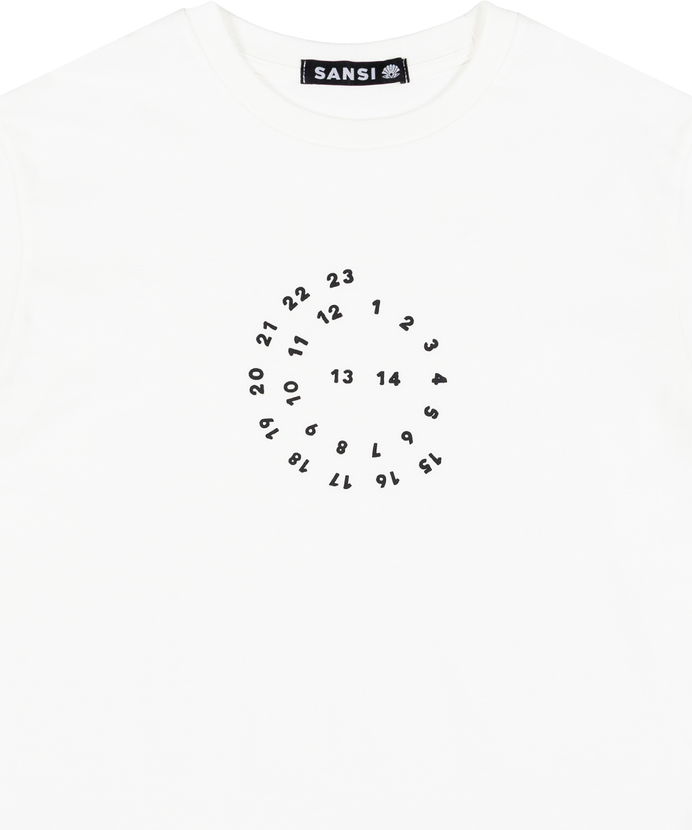 산시 블루밍 서클 티셔츠 화이트(SANSI Blooming Circle T-Shirt White) - 2