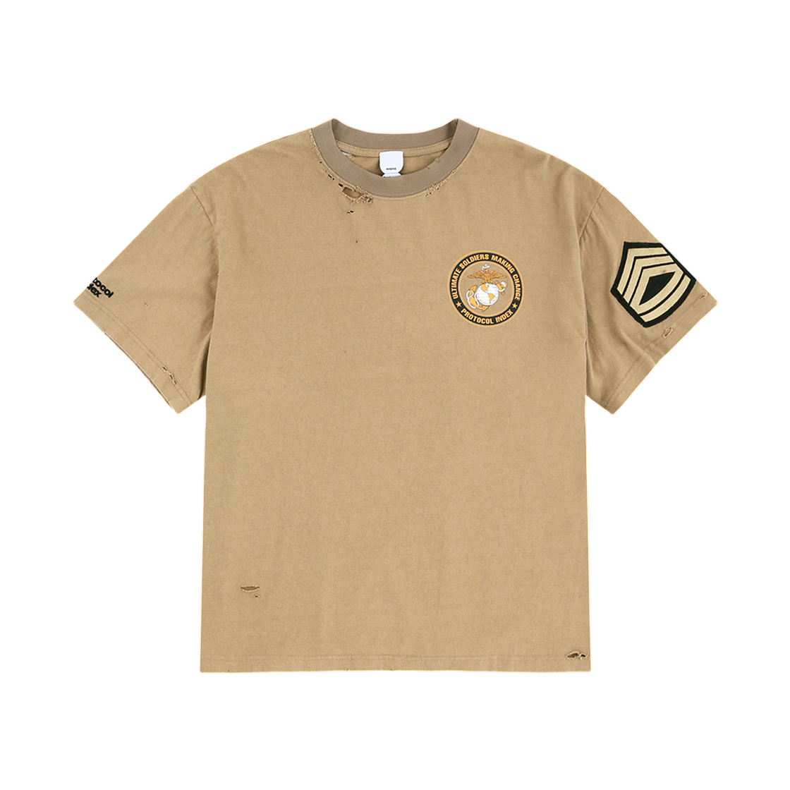 프로토콜 인덱스 USMC 티셔츠 베이지(Protocol Index USMC T-Shirt Beige) - 1