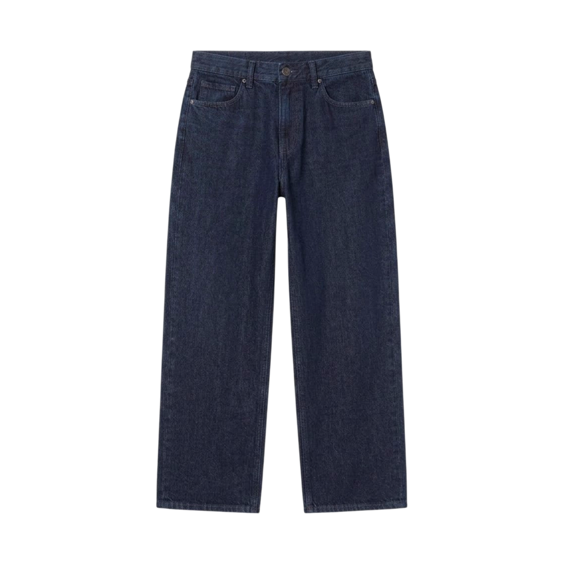 477334-69 (W) Uniqlo x JW Anderson Straight Jeans Longer Length Navy