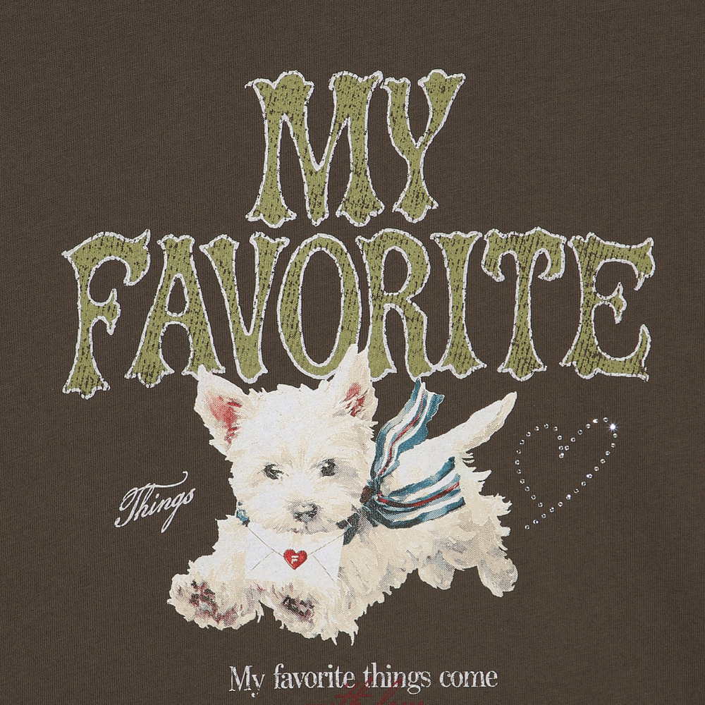 [6% 적립] 휠라 여성 마이티셔츠 오버핏 브라운([6% 적립] Fila Women MY T-Shirt Over-fit Brown) - 5