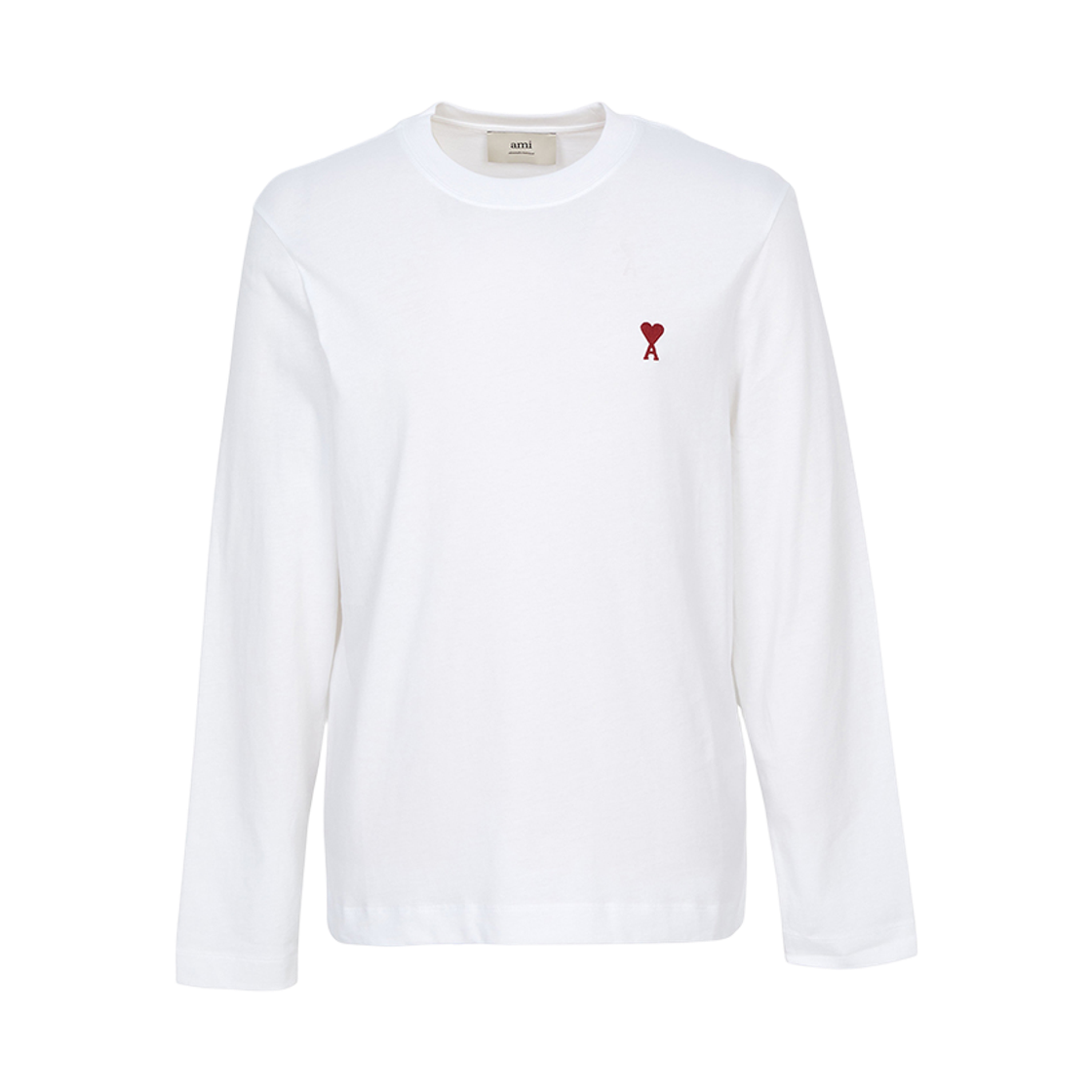 [15% 쿠폰] 아미 스몰 하트 로고 롱슬리브 티셔츠 화이트([15% 쿠폰] AMI de Coeur Long Sleeves T-Shirt White) - 2
