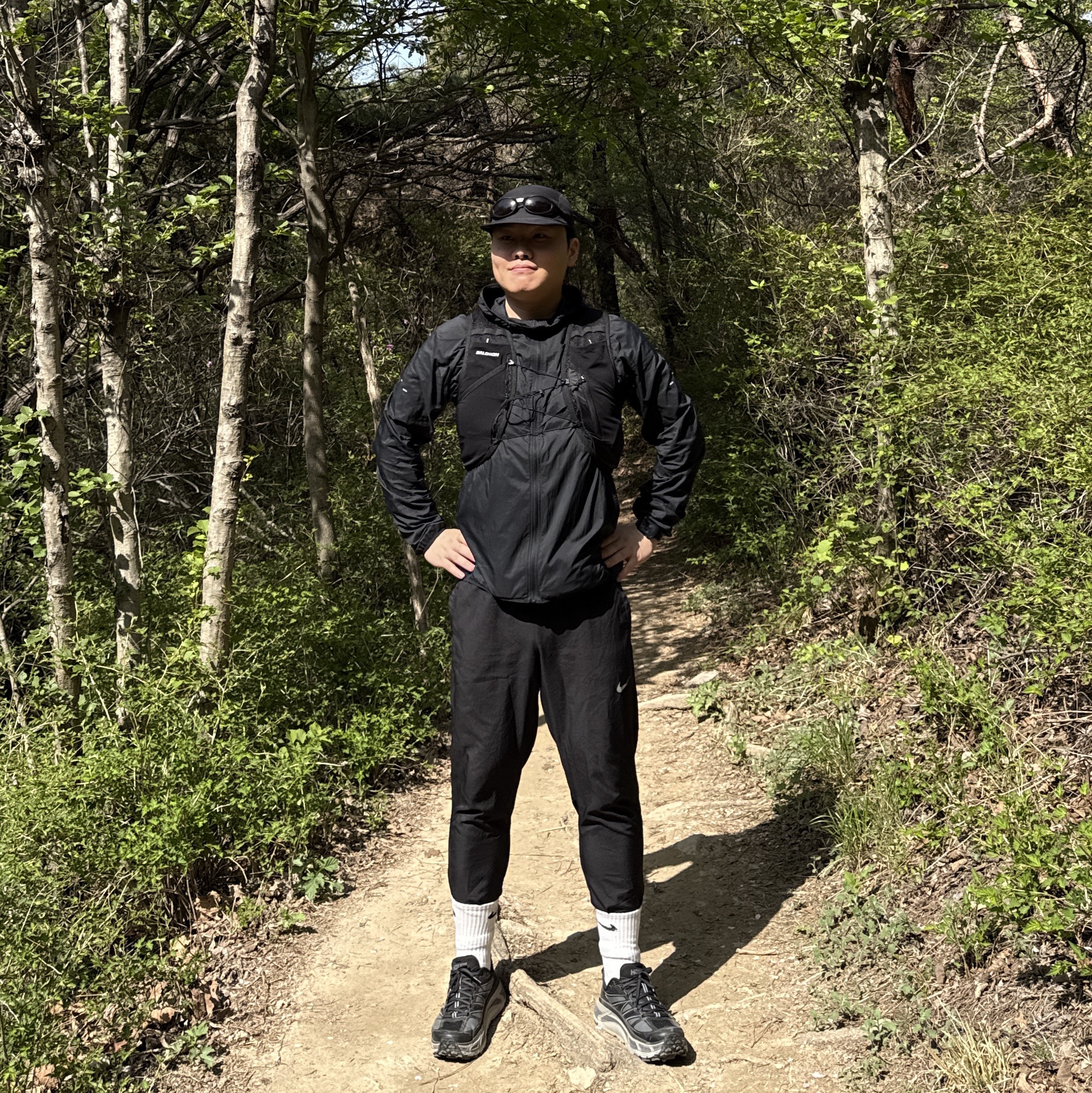 Nike Dri-Fit Challenger Woven Pants Black - Asia, Hoka Mafate Speed 2 Black Castlerock 착용 스타일