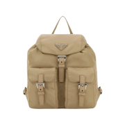 Prada Re-Nylon Small Backpack Camel Brown