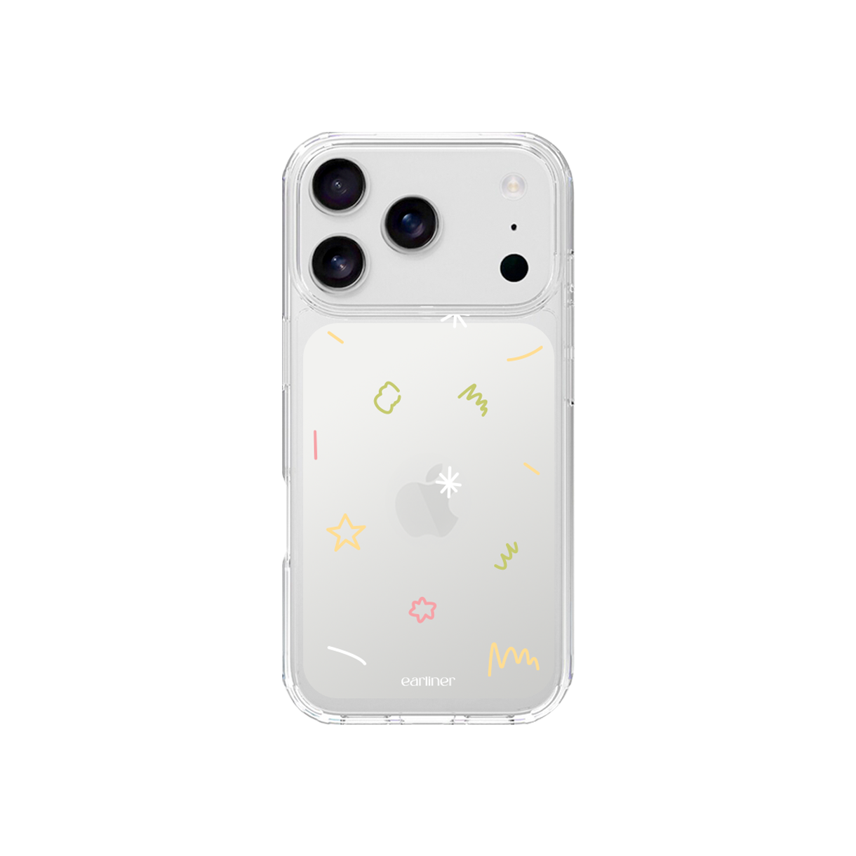 얼리너 파스텔 두들 젤하드 케이스(EARLINER made pastel doodle jelly hard case) - 1