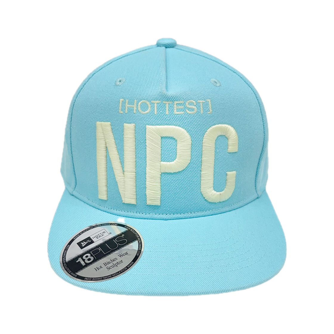스컬프터 NPC 스냅백 캡 애시드 블루