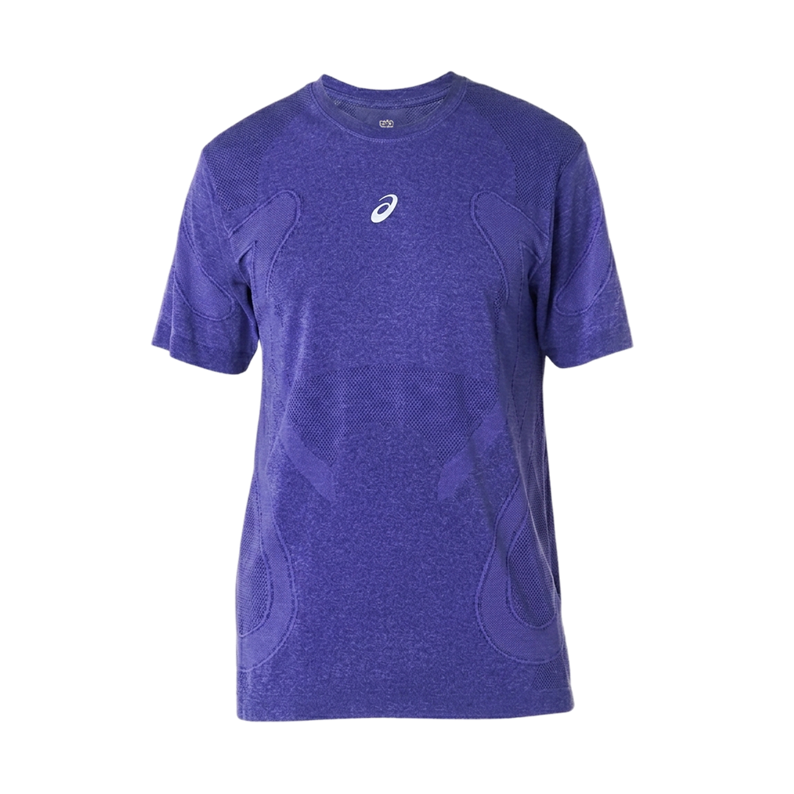 아식스 로드 러닝 심리스 숏슬리브 티셔츠 코발트 버스트 에그플랜트(Asics Road Running Seamless Short Sleeve T-Shirt Cobalt Burst Eggplant)