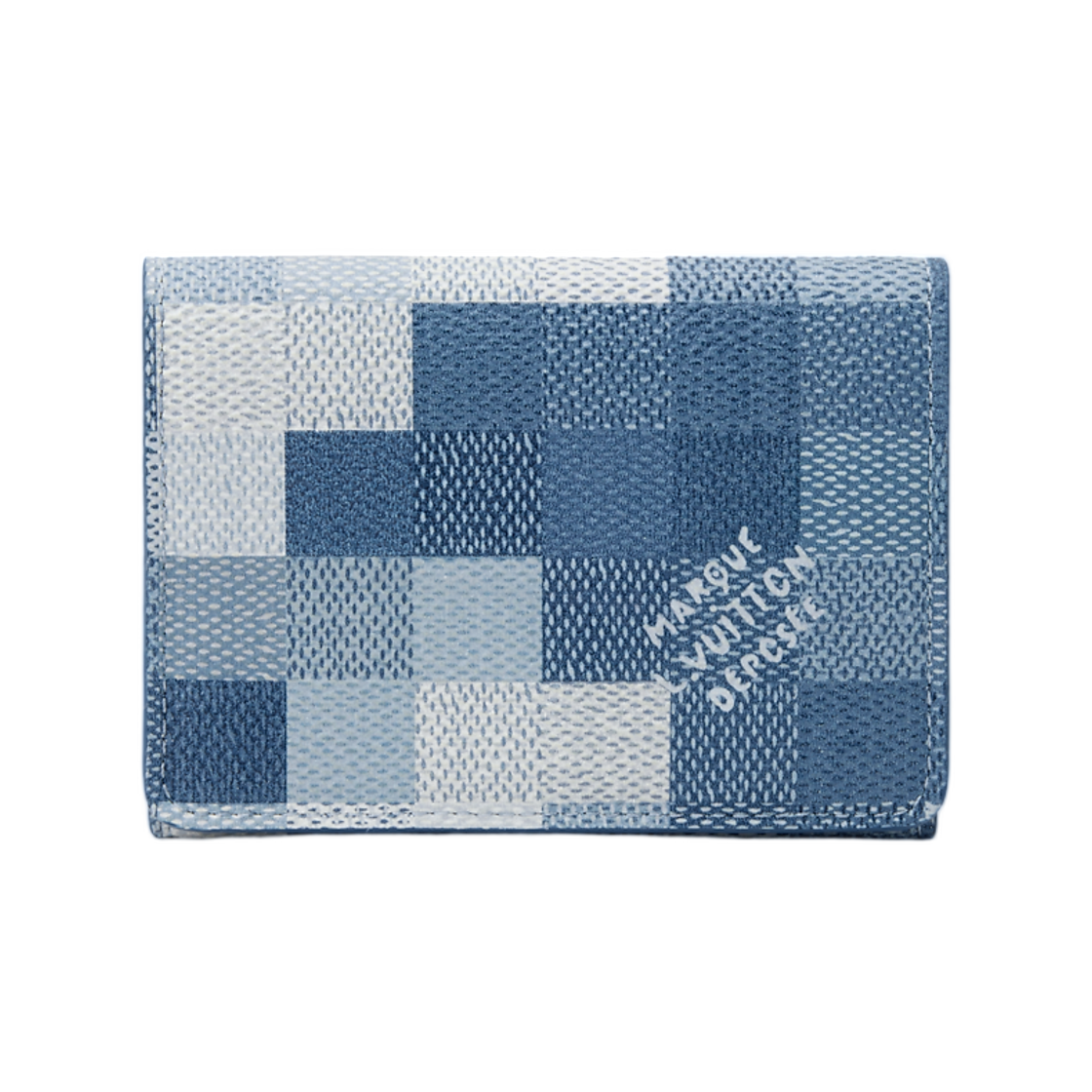 M2A103 Louis Vuitton Envelope Business Card Holder Indigo Blue