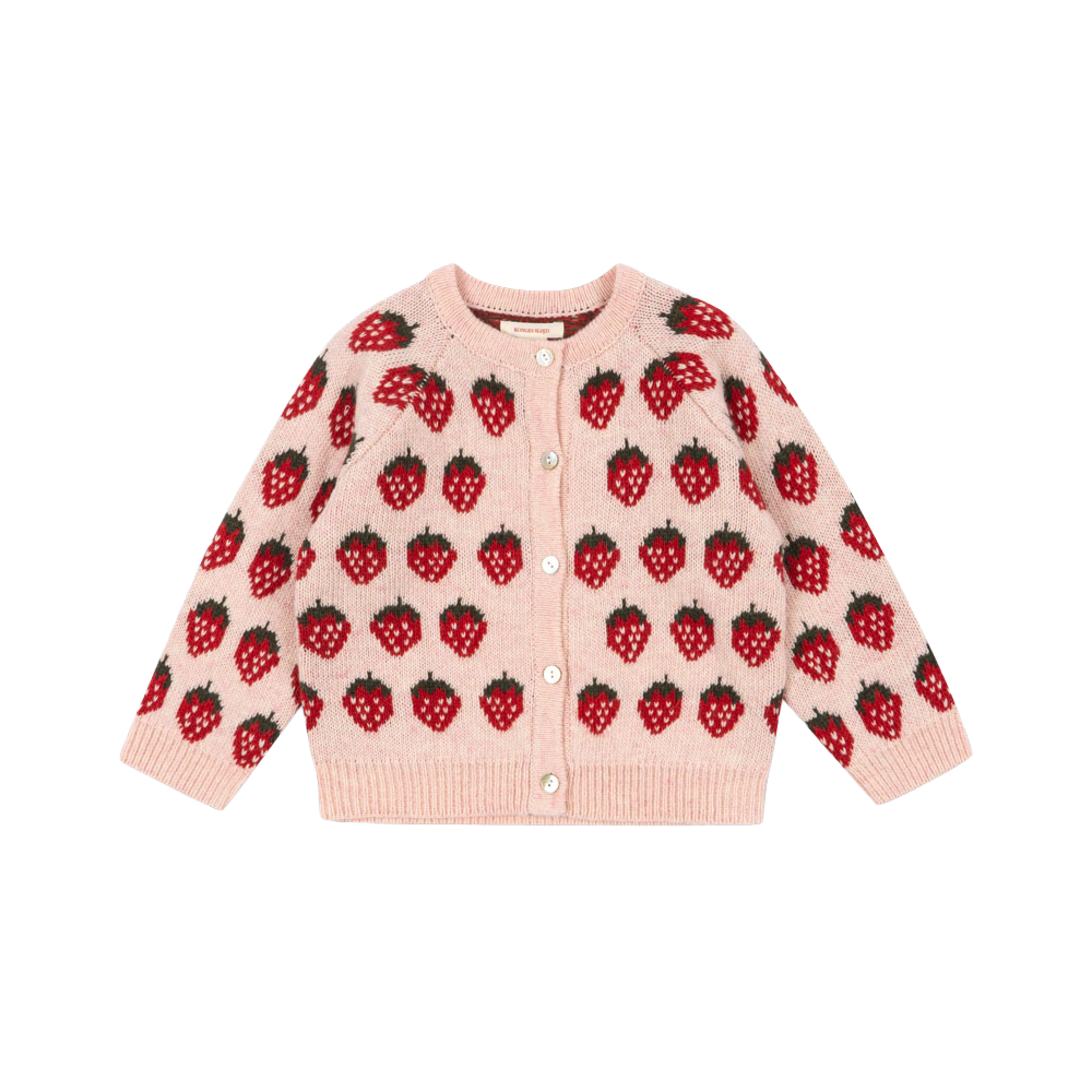 콩제슬래드 벨로우 니트 가디건 스트로베리(Konges Sløjd Belou Knit Cardigan Strawberry) - 1