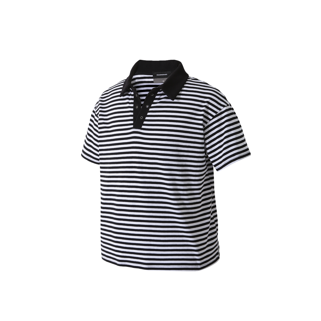 로어링라드 스트라이프 폴로 티셔츠 블랙