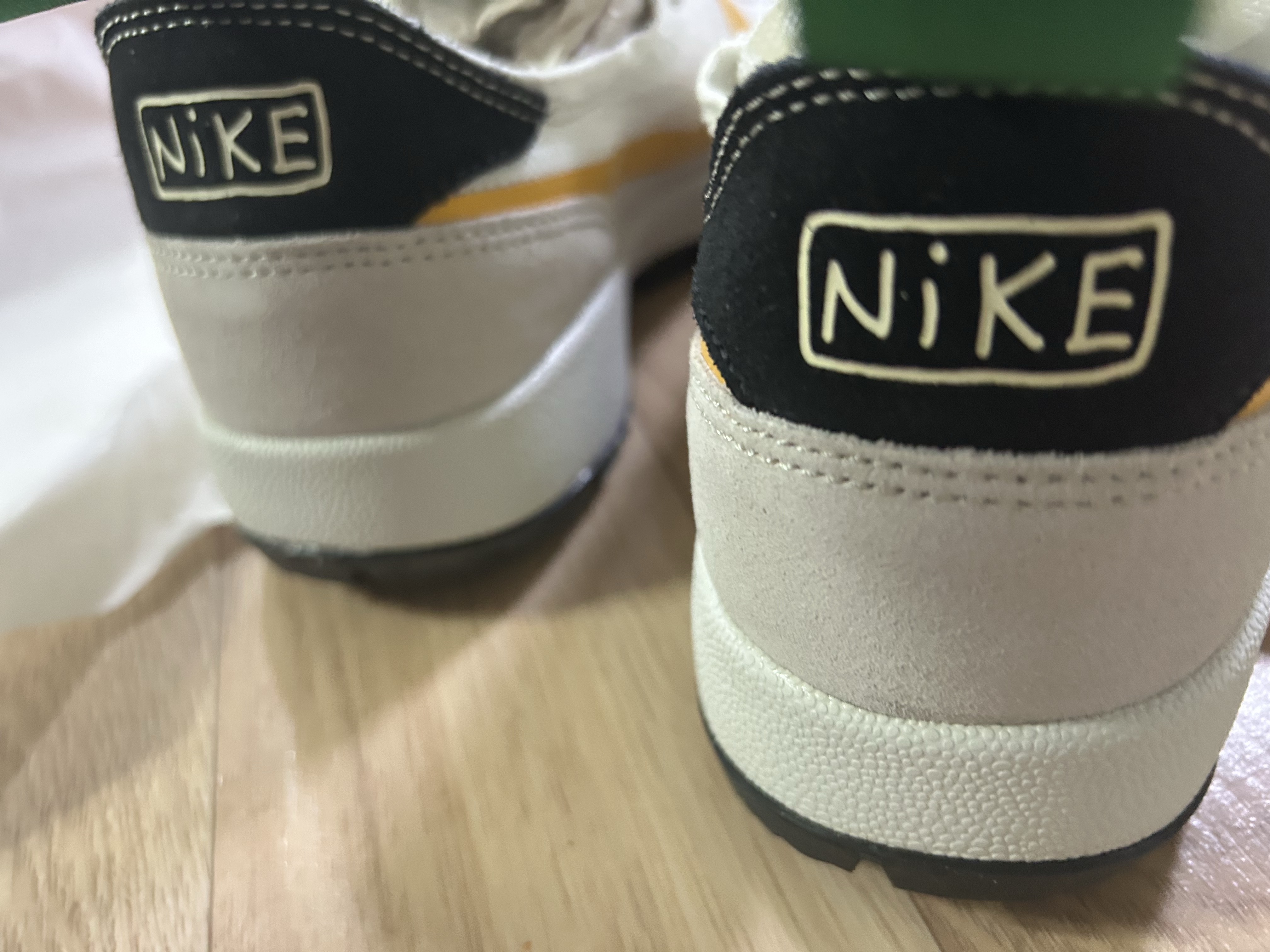 Nike x Tom Sachs General Purpose Shoe Pine Green University Gold 착용 스타일