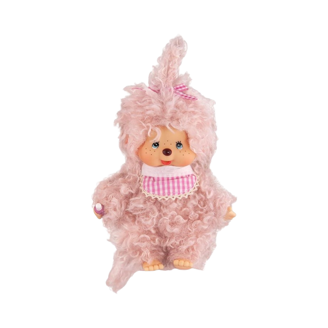 - Monchhichi Fluffy Girl Plush Pink Beige