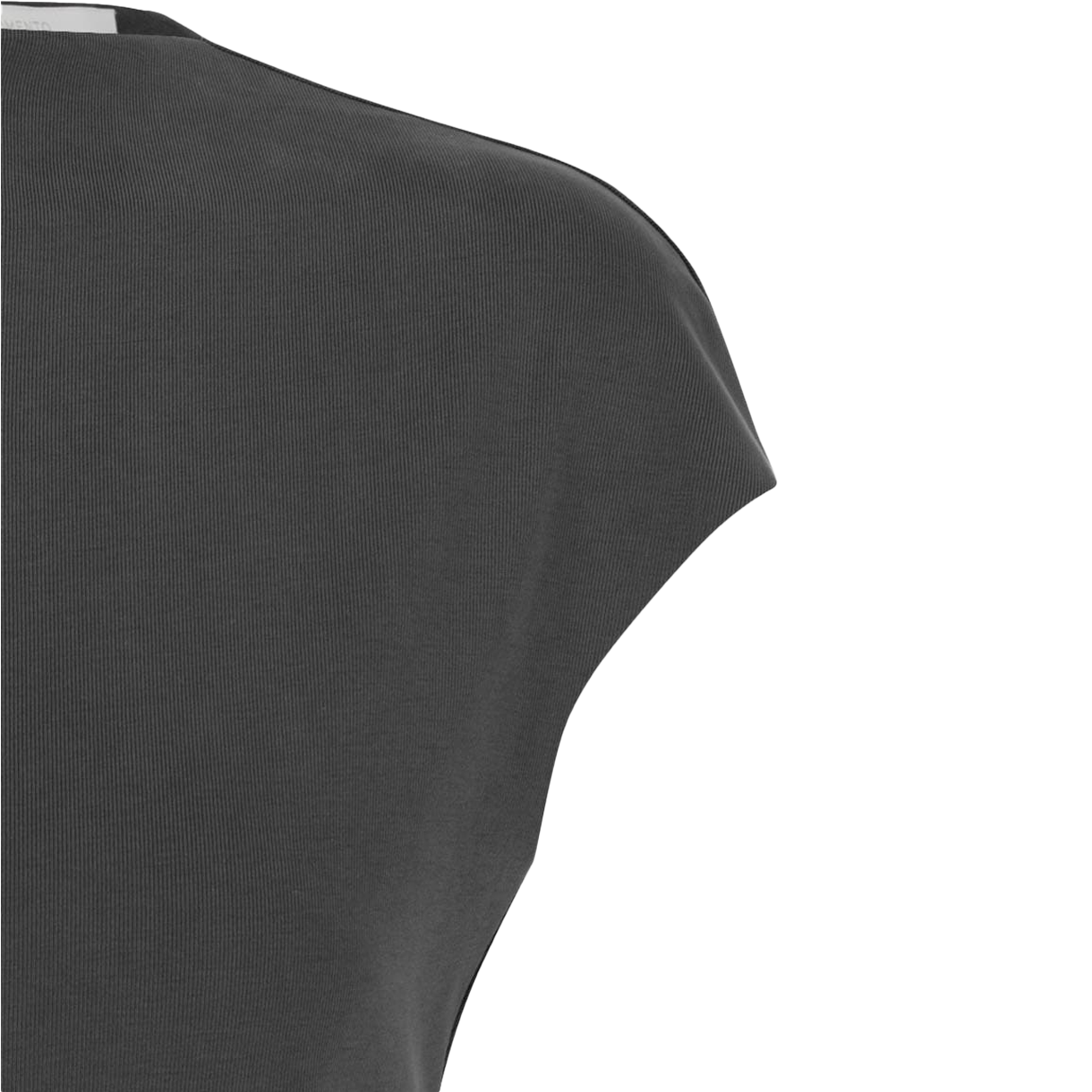 아모멘토 우먼 저지 모크넥 탑 차콜 - 26SS(Amomento Women Jersey Mock Neck Top Charcoal - 26SS) - 5