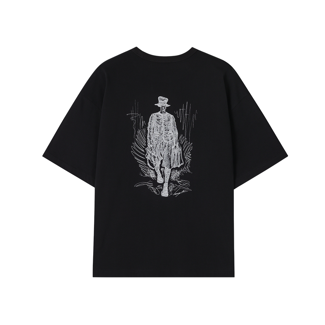 송지오 옴므 SSAW 오리지널 드로잉 티셔츠 블랙(SONGZIO HOMME SSAW Original Drawing T Shirt Black) - 2