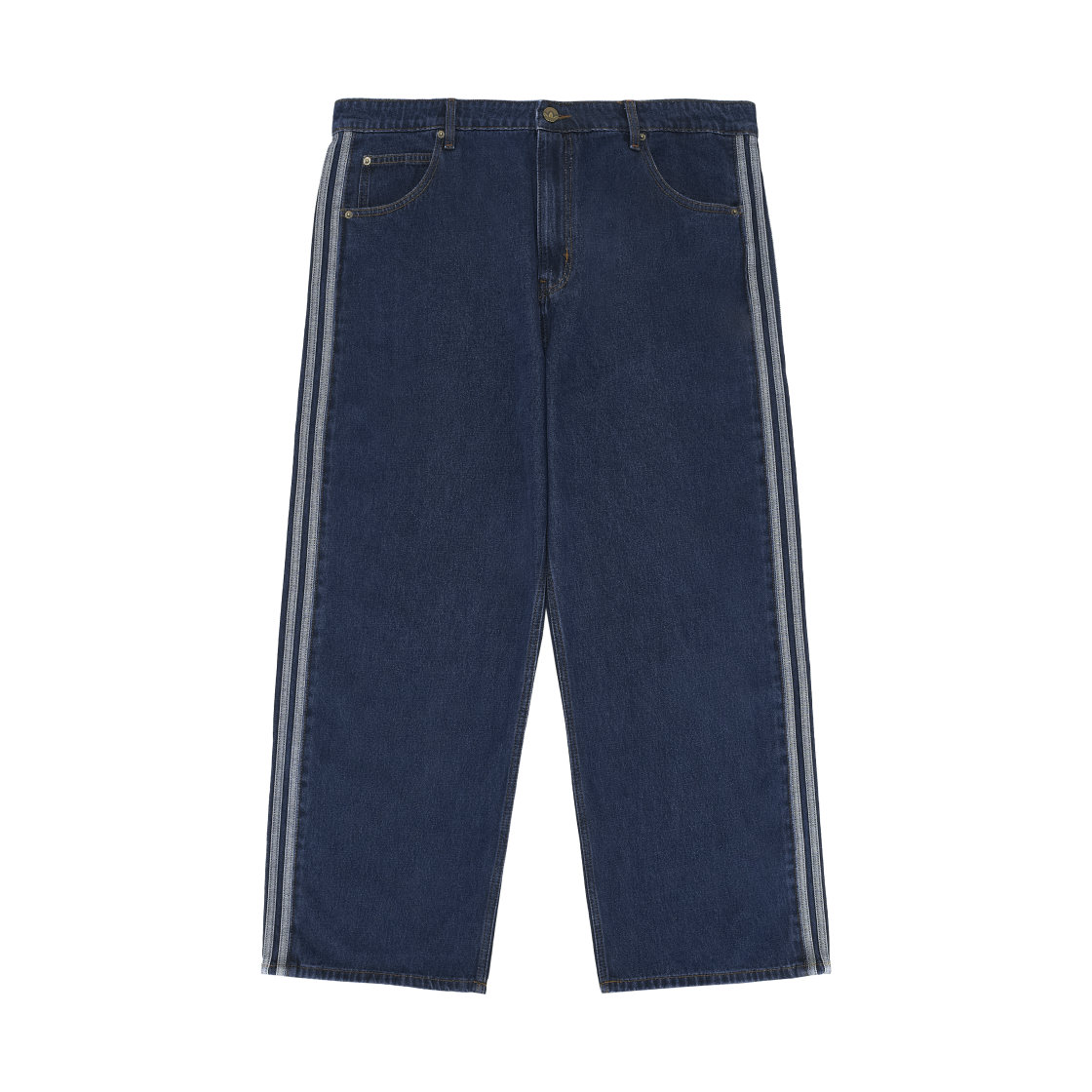 아디다스 파이어버드 아디컬러 데님 팬츠 블루 - KR 사이즈(Adidas Firebird Adicolor Denim Pants Blue - KR Sizing) - 1