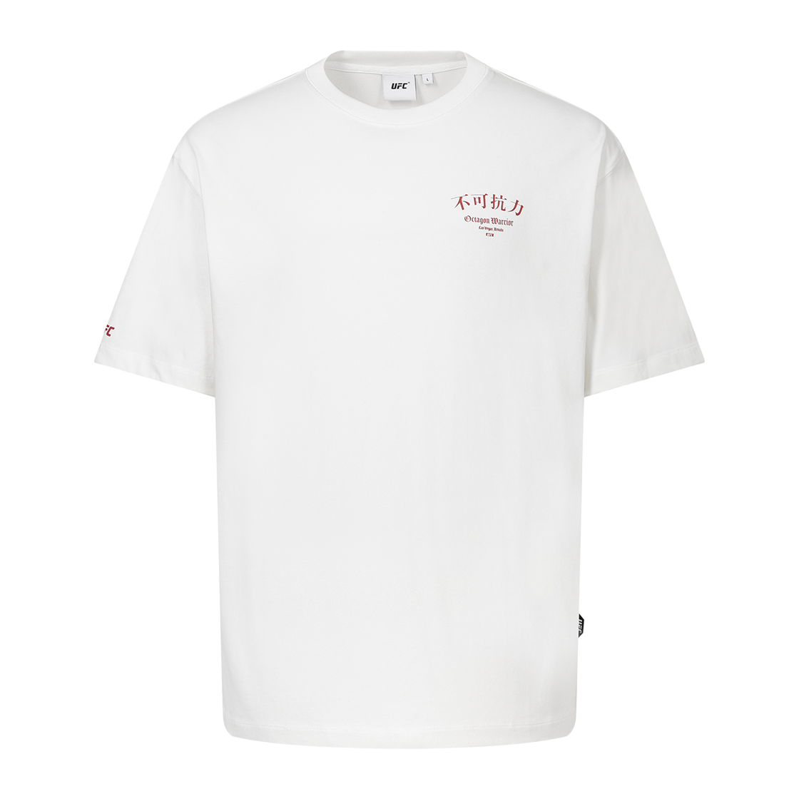 유에프씨 스포츠 불가항력 2.0 릴렉스핏 반팔 티셔츠 화이트 U2SSX2304WH(UFC SPORT Undeniable Force 2.0 Relaxed Fit Short Sleeve White) - 3