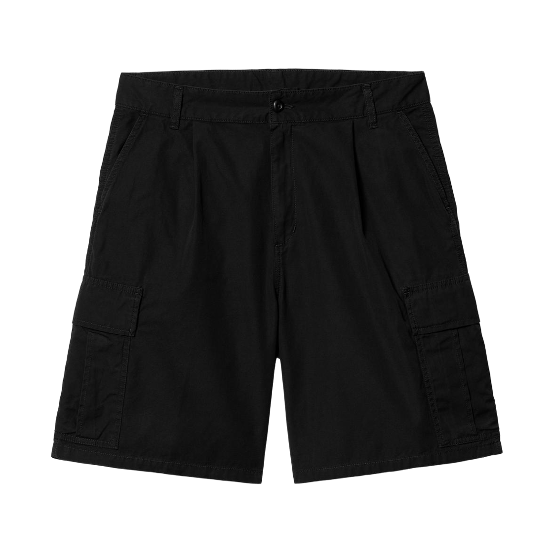 I035566-89-GD Carhartt WIP Cole Cargo Shorts Black Garment Dyed