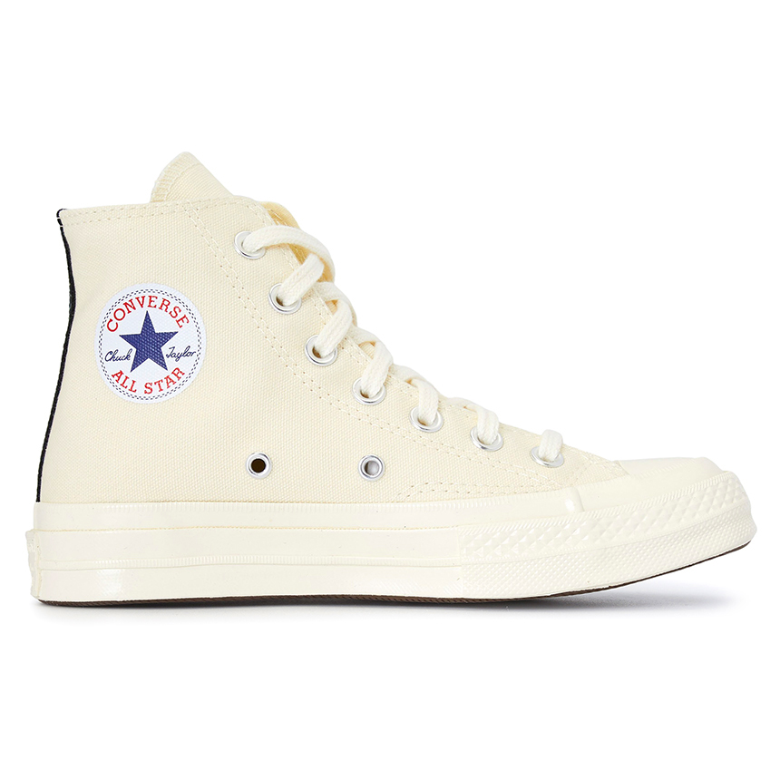 [15% 쿠폰] 컨버스 x 플레이 꼼데가르송 척 70 하이 화이트([15% 쿠폰] Converse x Play Comme des Garcons Chuck 70 Hi White) - 6
