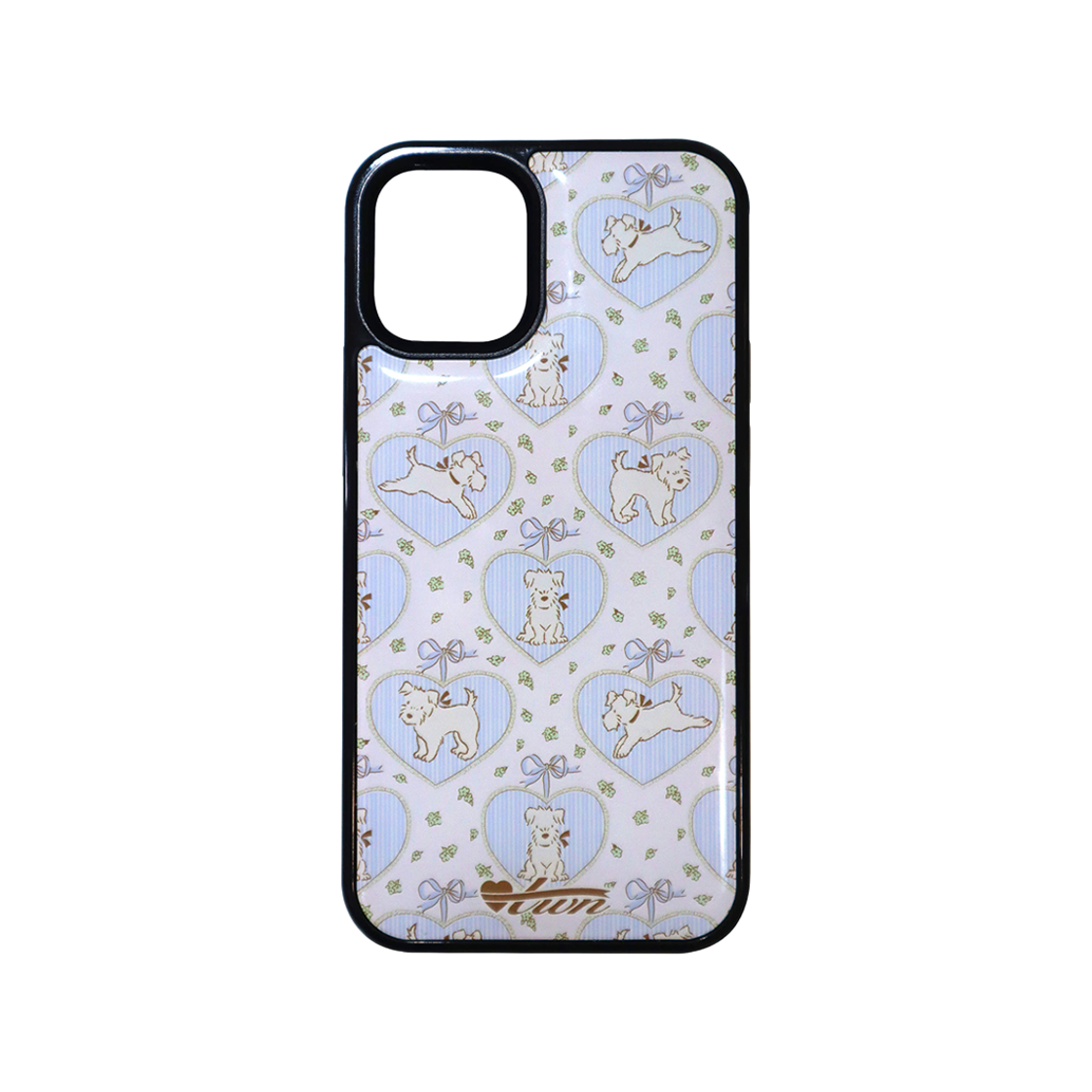트위너 퍼피 아이보리 폰케이스 (에폭시)(Twiner Puppy ivory phone case (Epoxy))