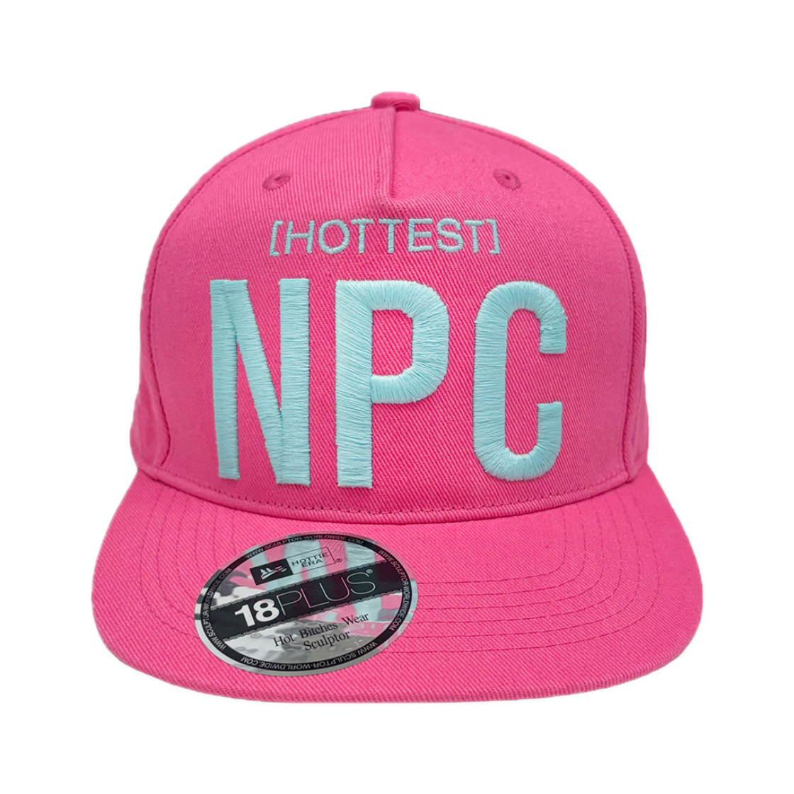 스컬프터 NPC 스냅백 캡 애시드 핑크