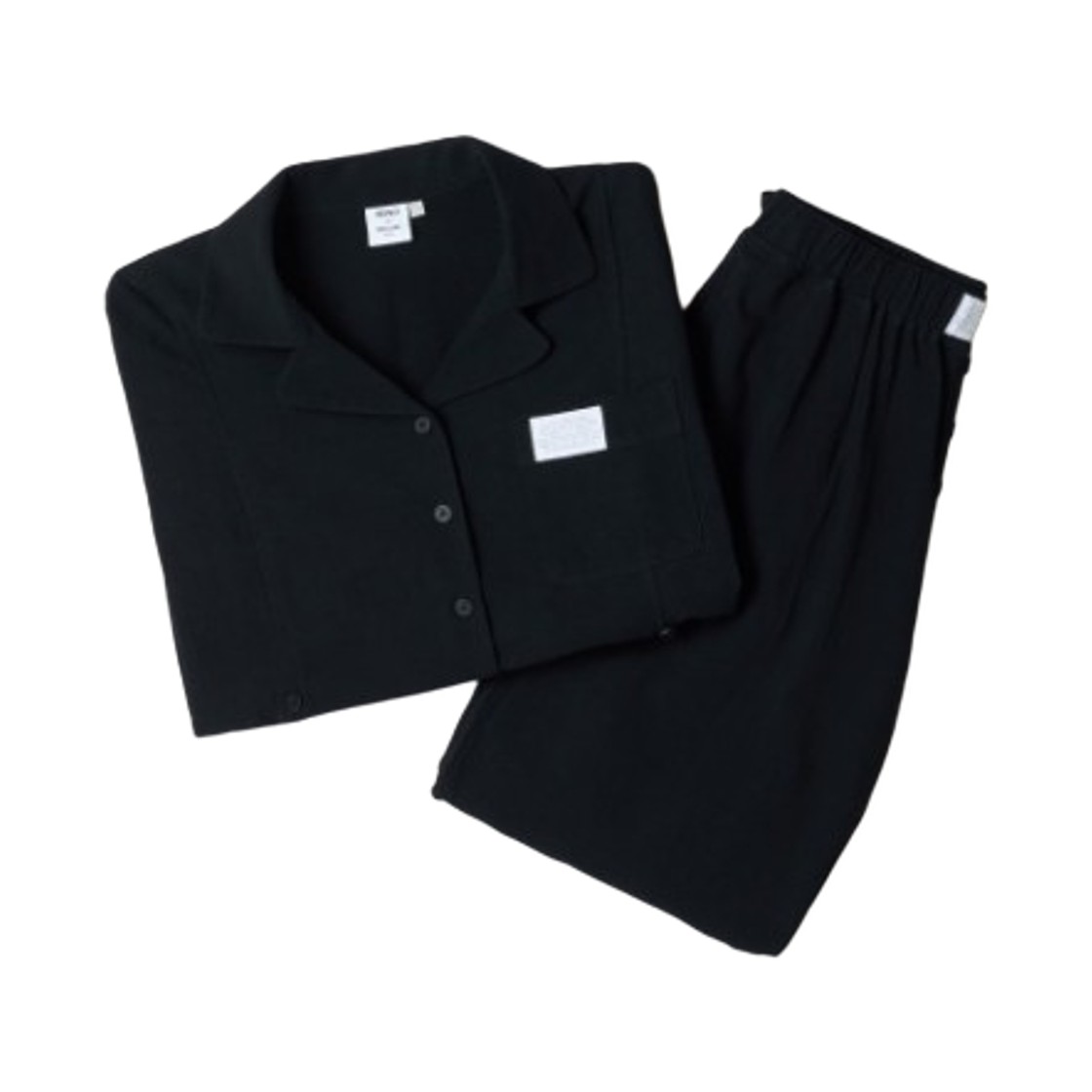 (W) 스파오 x 미세키 서울 롱슬리브 파자마 블랙((W) Spao x Miseki seoul Long Sleeve Pajama Black) - 1
