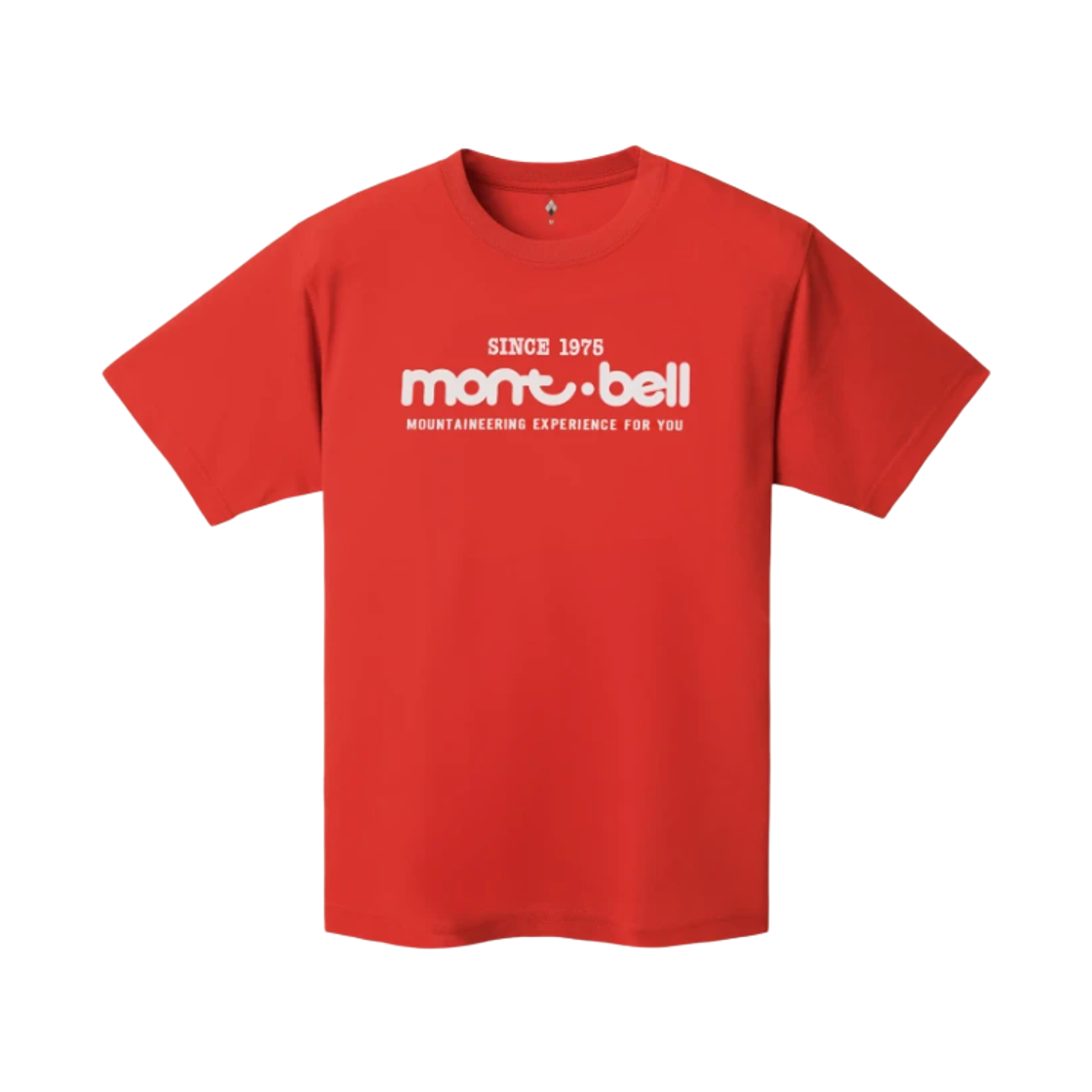 1114002 Montbell Wickron Logo 50th T-Shirt Red
