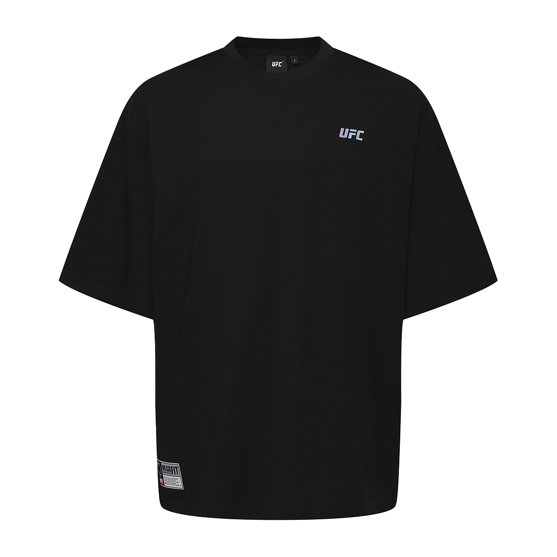 유에프씨 스포츠 챔피언 메가핏 반팔 티셔츠 블랙 U2SSX2114BK(UFC SPORT Champion Mega Oversized Fit Short Sleeve Black) - 3