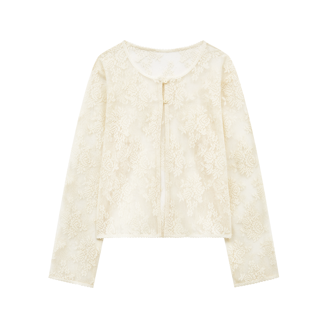 마가린핑거스 크로쉐 레이스 가디건 아이보리(Margarin Fingers Crochet Lace Cardigan Ivory)