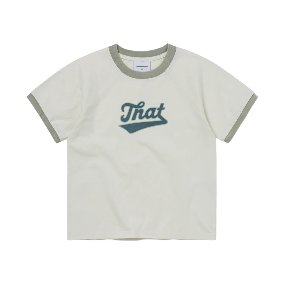 디스이즈네버댓 페이디드 래글런 티셔츠 옐로우 그린(Thisisneverthat Faded Raglan T-Shirt Yellow Green) - 1