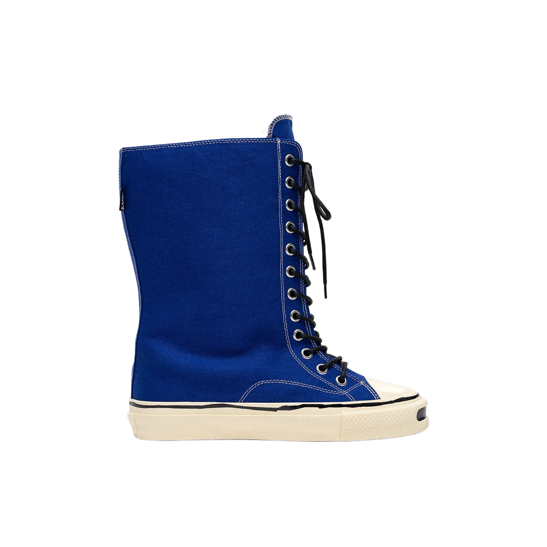 카미야 조이 벌커나이즈 에이지드 솔 엑스트라 하이탑 스니커즈 블루(Kamiya Joey Vulcanize Aged Sole Extra High-Top Sneaker Blue)
