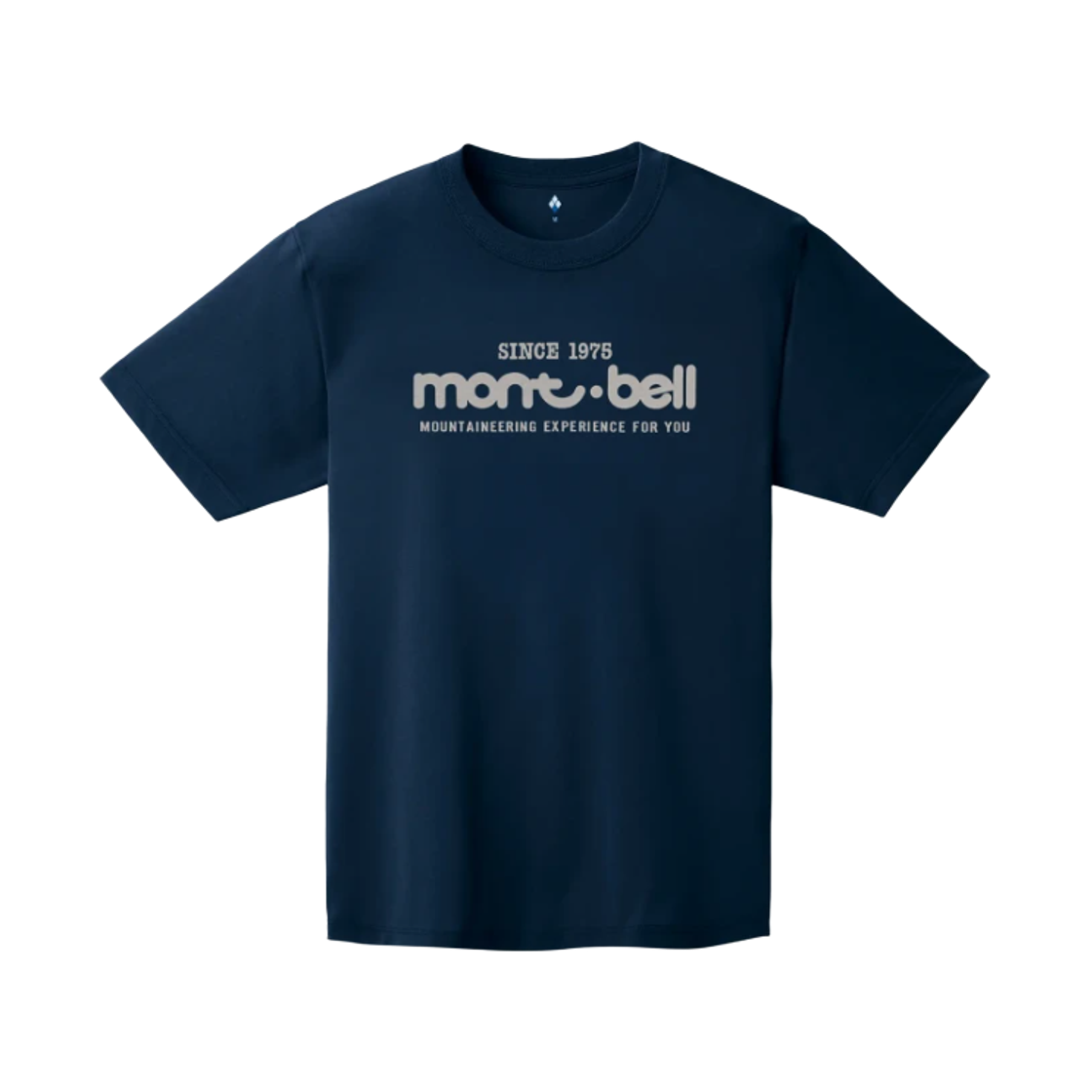 1114002 Montbell Wickron Logo 50th T-Shirt Navy
