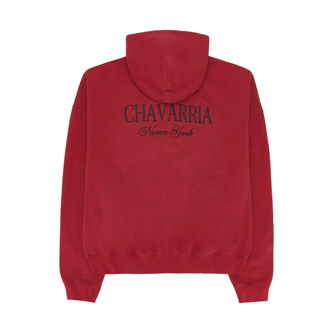 자라 x 윌리 차바리아 릴렉스드 핏 후드 레드(Zara x Willy Chavarria Relaxed Fit Hoodie Red) - 2