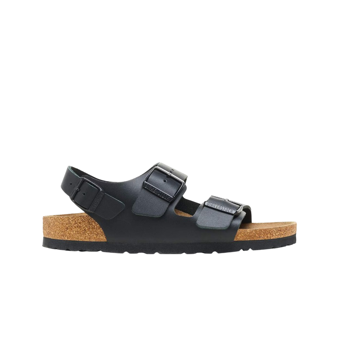 0034193 Birkenstock Milano BS Natural Leather Black - Narrow