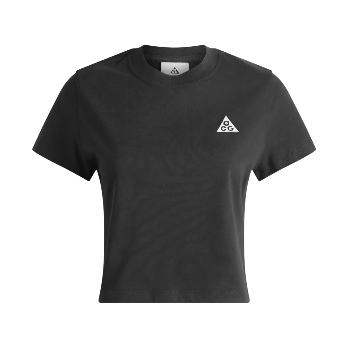 II7284-010 (W) Nike ACG Dri-Fit Short Sleeve Top Black Summit White - Asia