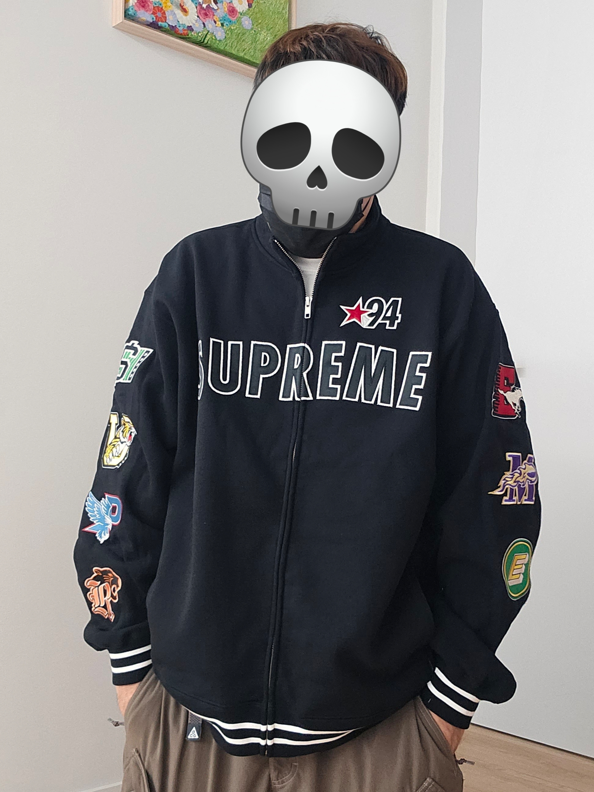 Supreme Mascots Zip Up Sweatshirt Black - 26SS, Nike ACG Smith Summit Cargo Pants Ironstone - US/EU 착용 스타일 - 2