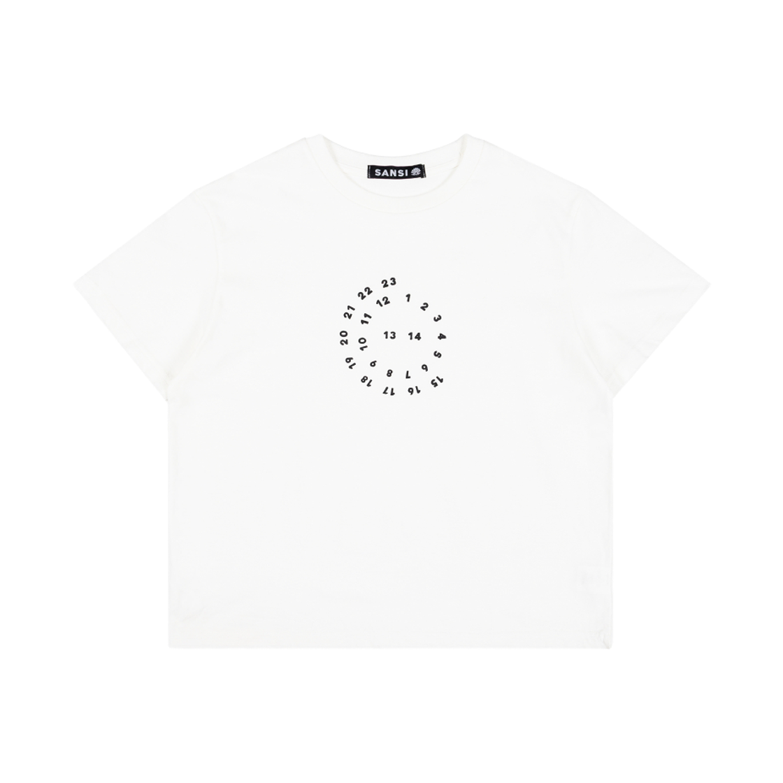 산시 블루밍 서클 티셔츠 화이트(SANSI Blooming Circle T-Shirt White)