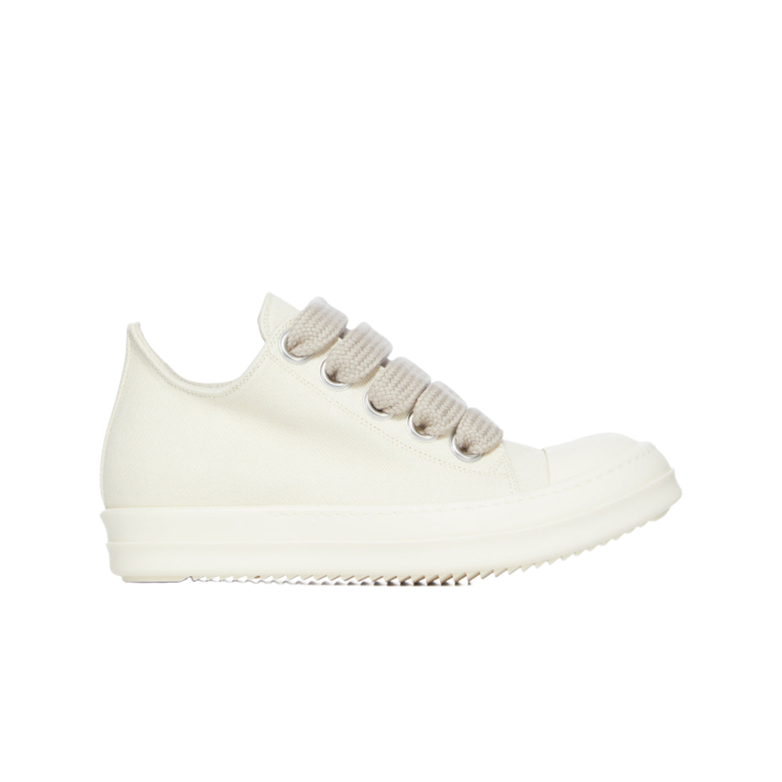 DU01F4819DOW2-1111 Rick Owens Drkshdw Overdyed Denim Jumbolace Sneakers Milk